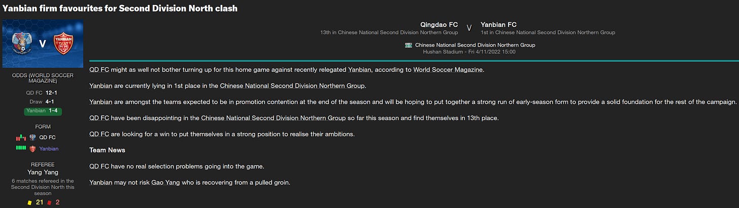 Football Manager 2023 Match Preview