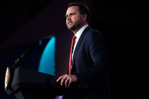 US Vice President JD Vance speaks at the American Dynamism Summit on supporting US industry and workers, in Washington, DC, on March 18, 2025. (Photo by Jim WATSON / AFP) (Photo by JIM WATSON/AFP via Getty Images)