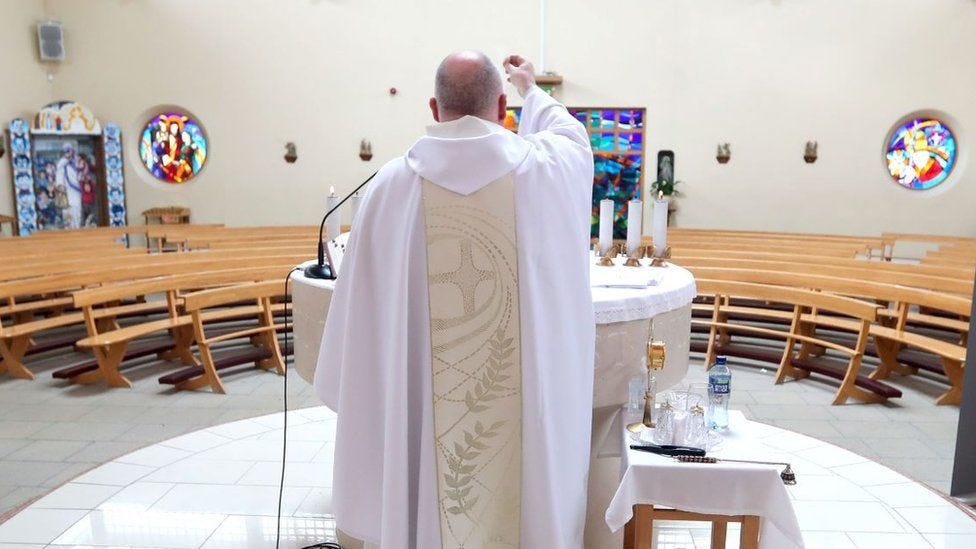 Covid-19: Irish Catholic Church leader meets government over Mass ban - BBC  News