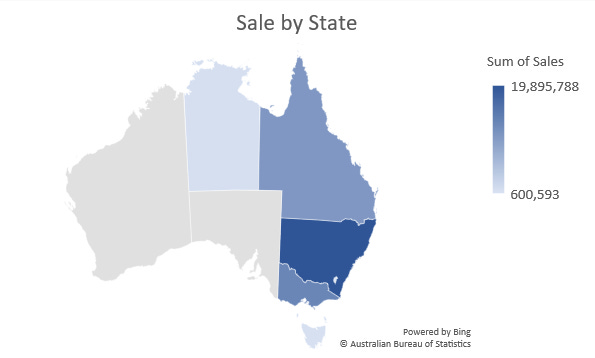 Map (Sale by State)