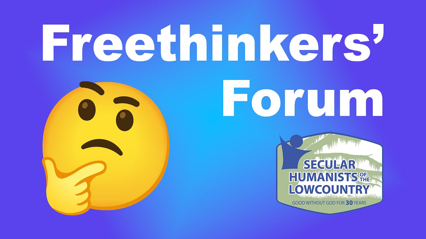 Freethinkers' Forum masthead