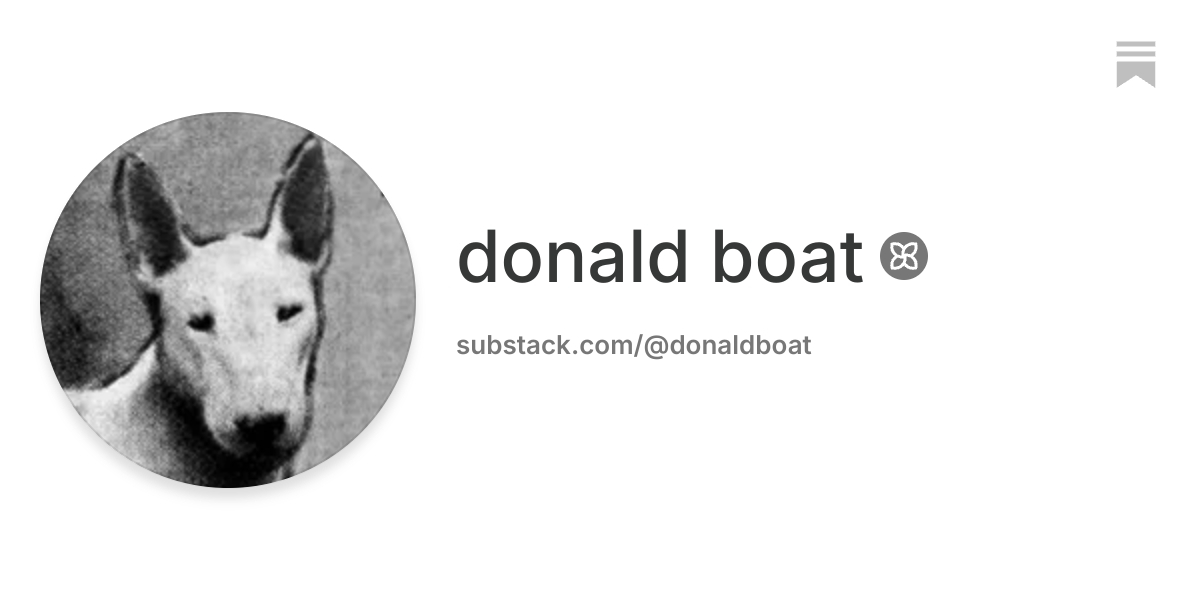 donald boat | Substack