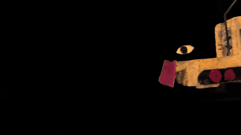 The gif shows an animated bulldozer. The bulldozer shows how members of my family bulldozed my travel plans.