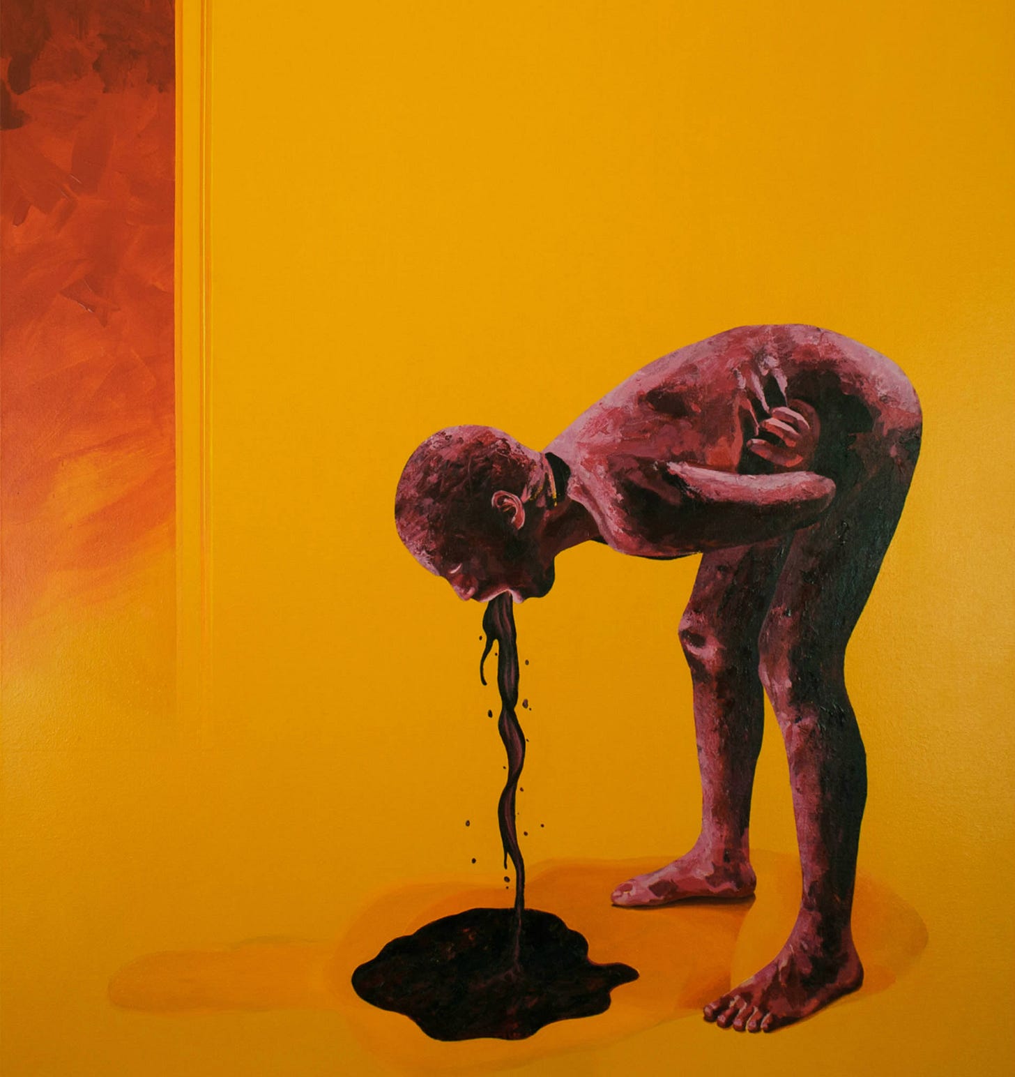 Alien Vomit and Claustrophobia: Paintings by Oscar Delmar – Scene360