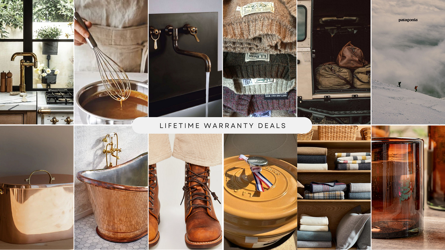 Best Brands with Real Lifetime Warranties  Warranty Directory: The Stuff Worth Buying Once  Buy It Once: The Ultimate Lifetime Warranty List  The Only Warranty List You’ll Ever Need