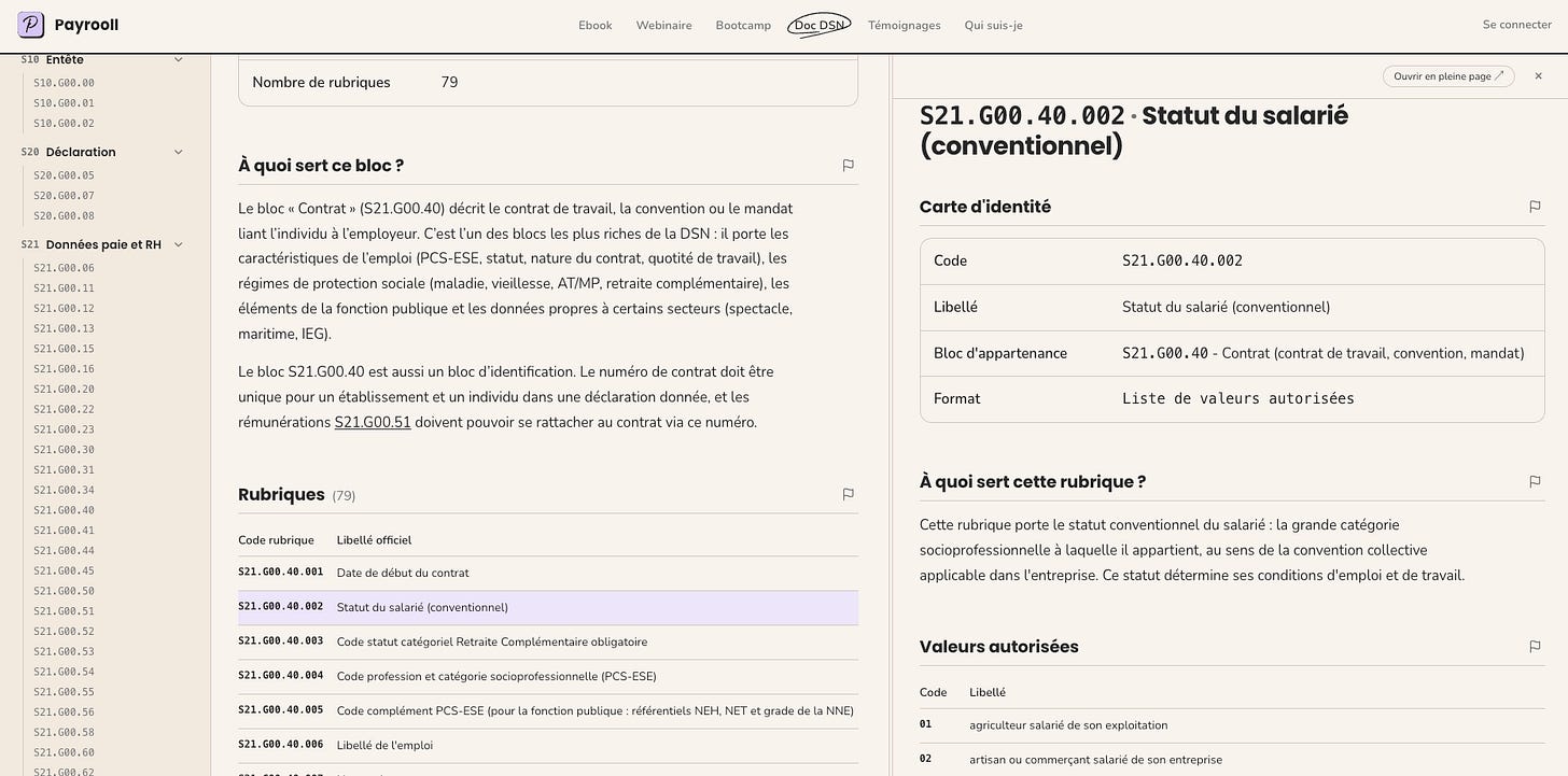 Documentation DSN gratuite sur https://www.payrooll.com/dsn/