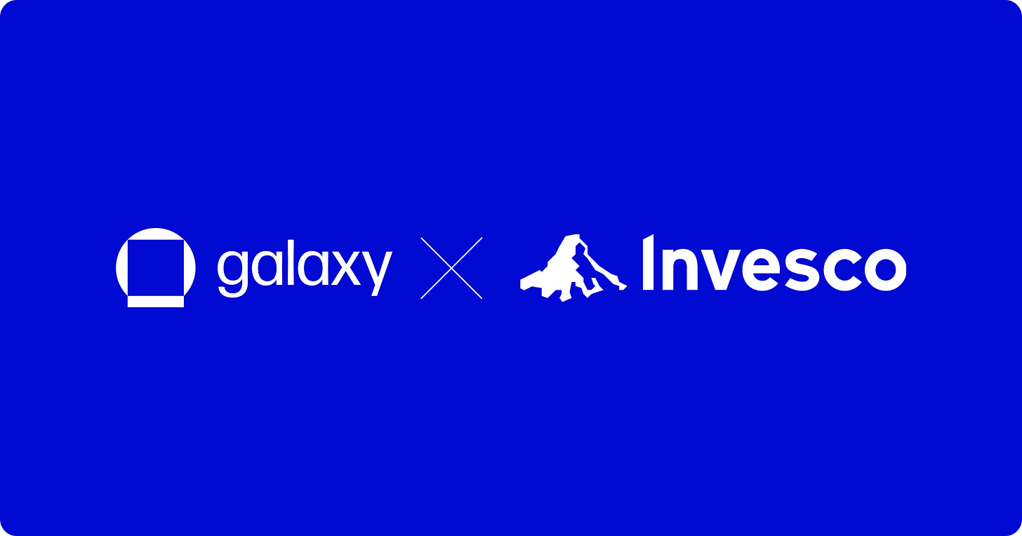 Invesco and Galaxy to Offer Efficient Exposure to Spot Bitcoin Through the Invesco  Galaxy Bitcoin ETF (BTCO) | Galaxy