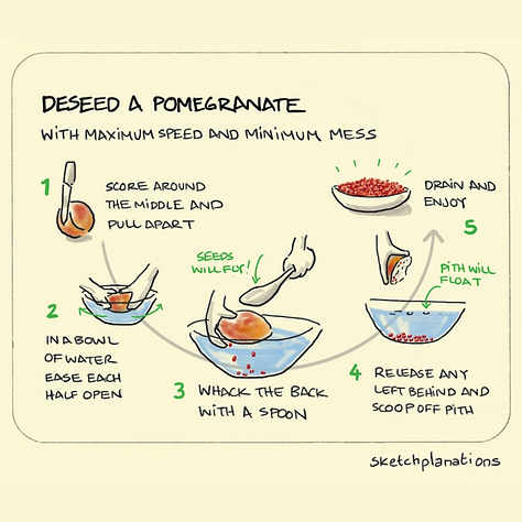 Selection of illustrated lifehacks