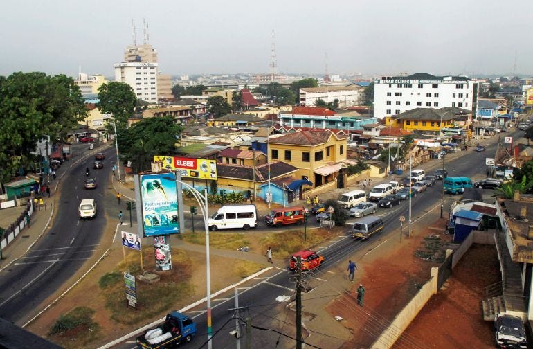 A street in Ghana A street in Ghana