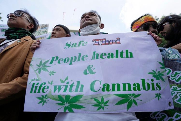 Thai marijuana boosters rally to keep drug decriminalized