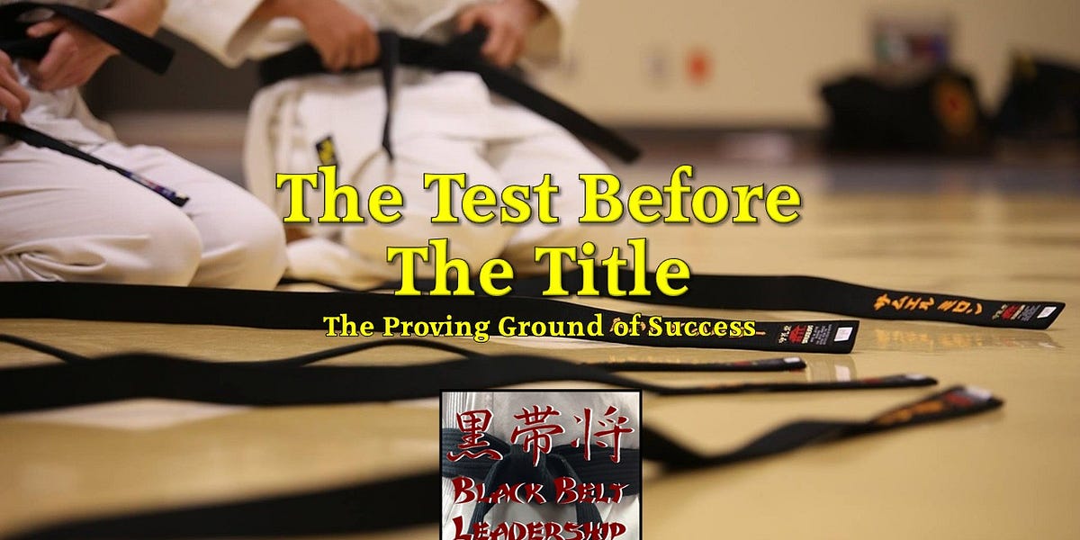 The Test Before the Title