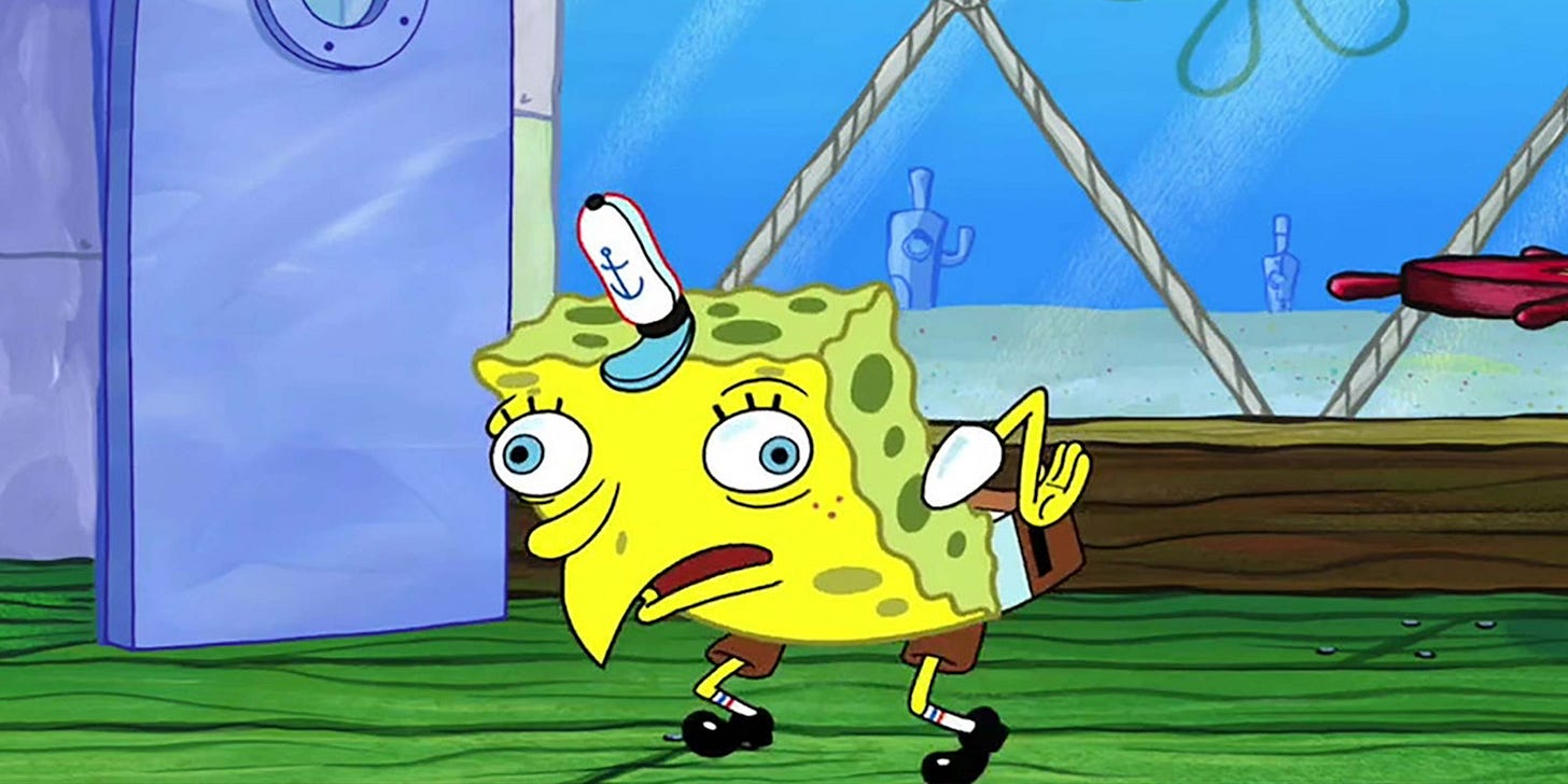 Mocking Spongebob Meme