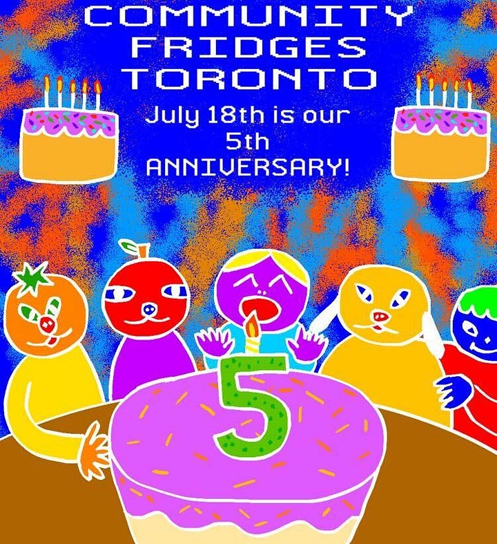 CFTO turned 5 on July 18th. Help us celebrate by organizing a food drive, connecting with a local business, or raising funds!