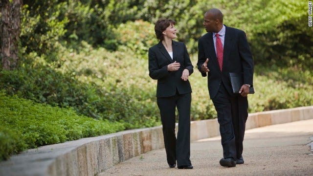 Sitting less throughout the day by taking walking meetings can improve mental and physical health Sitting less throughout the day by taking walking meetings can improve mental and physical health
