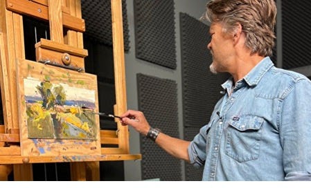 A person painting on a canvas
AI-generated content may be incorrect. A person painting on a canvas
AI-generated content may be incorrect.