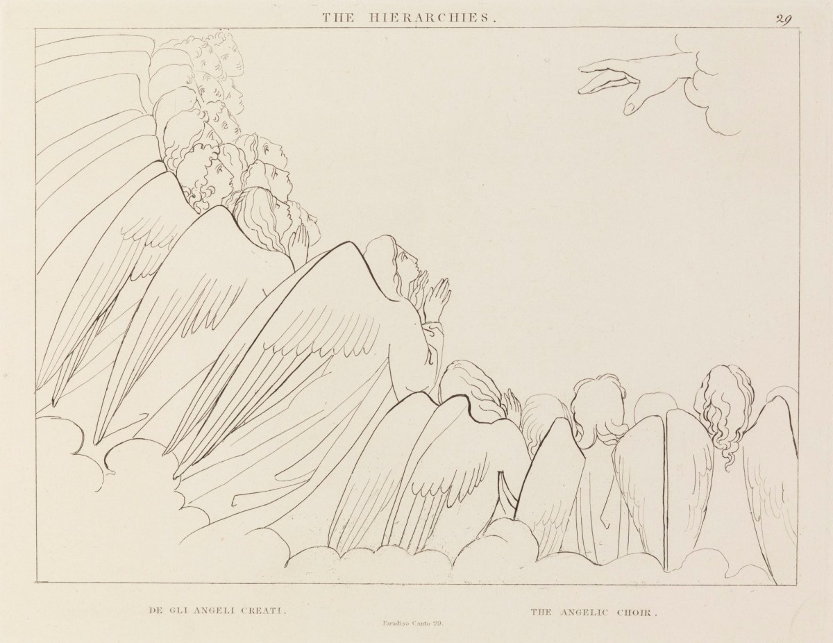 John Flaxman RA, 'The Hierarchies' (from The Divine Comedy, Paradise)