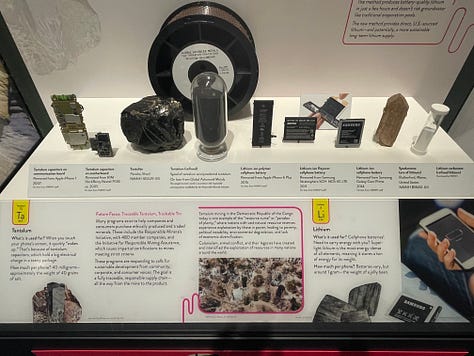 Cell phone exhibit at The DC Smithsonian