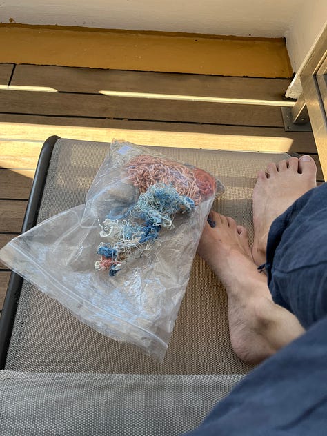 broderie sur un bâteau