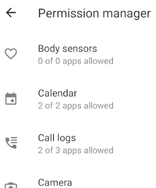 Android Permission manager