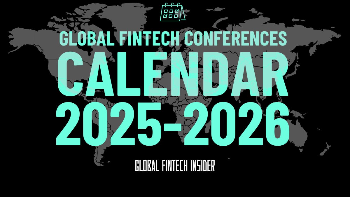 Global Fintech Conferences Calendar 2025-2026