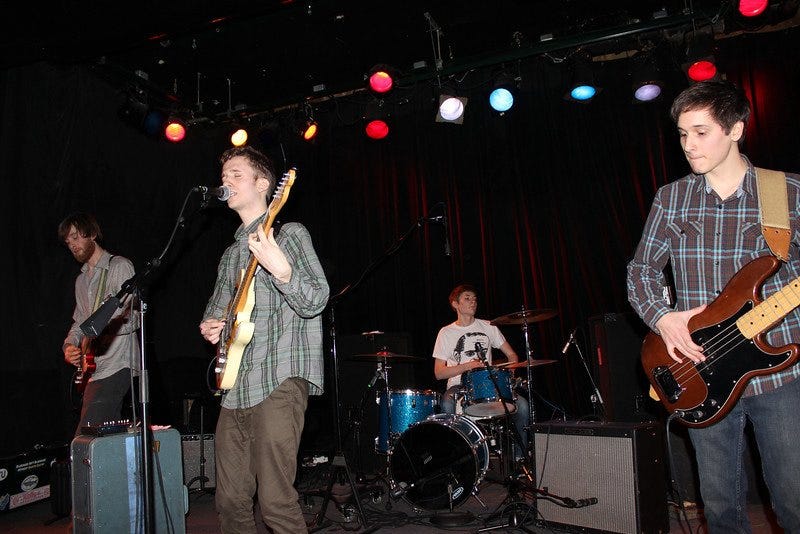 The Blisters performing in Chicago in 2013.