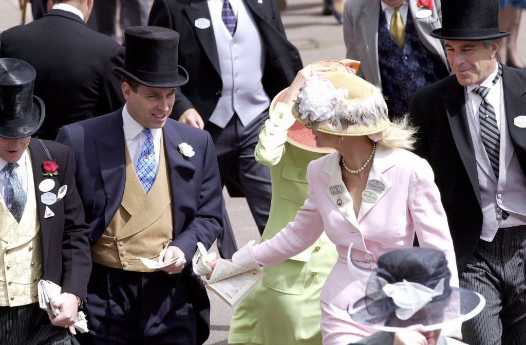 Epstein seen with Prince Andrew in the UK.