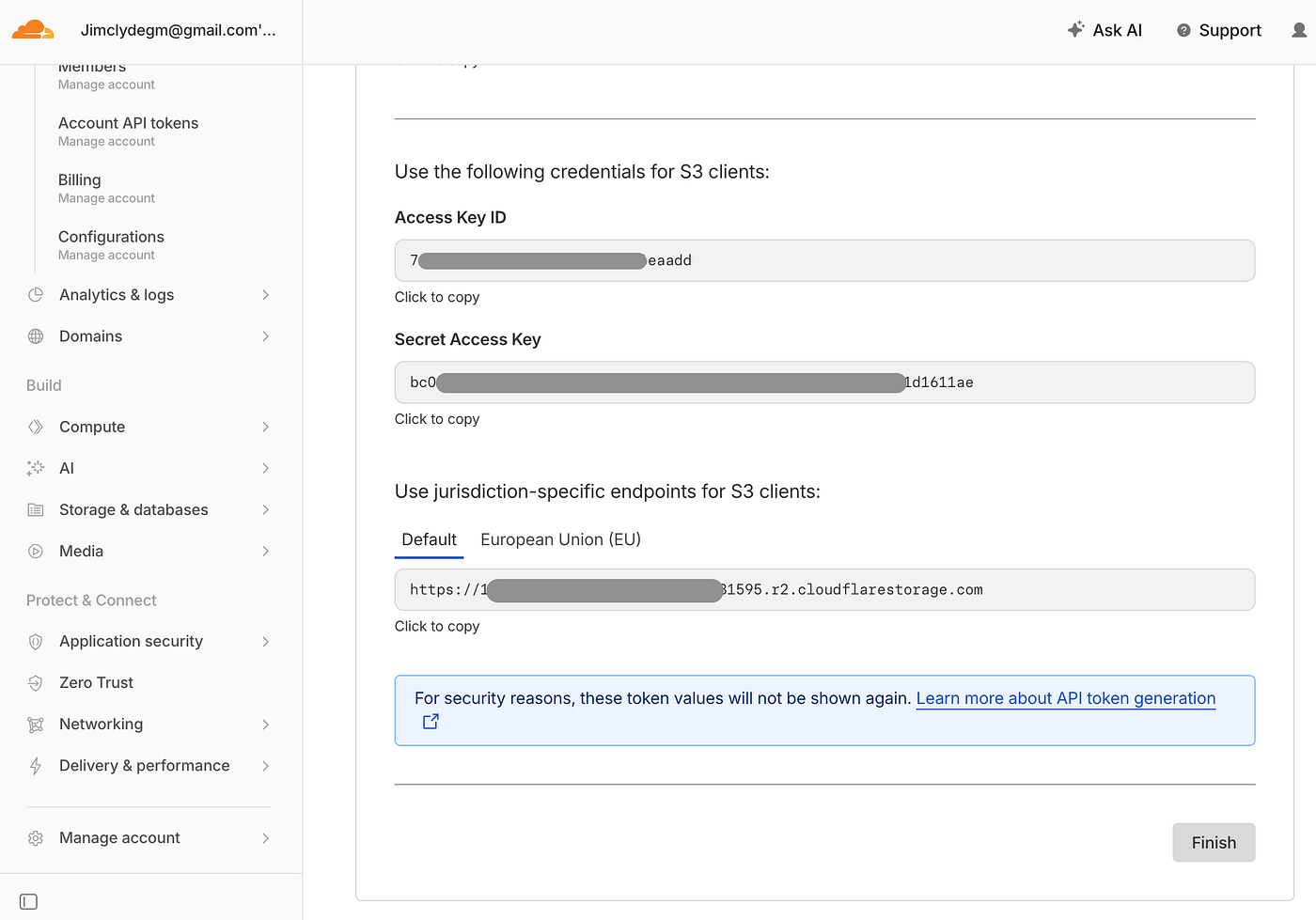 Getting the API token in CloudFlare. Image by Jim Clyde Monge