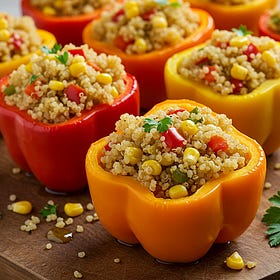 Quinoa-Stuffed Bell Peppers