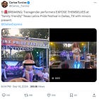 Republican County chair calls on CPS to take action against drag performers at TX Latinx Pride. Arrests? 