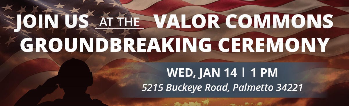 Manatee County to Break Ground on Valor Commons Veterans Campus in Palmetto
