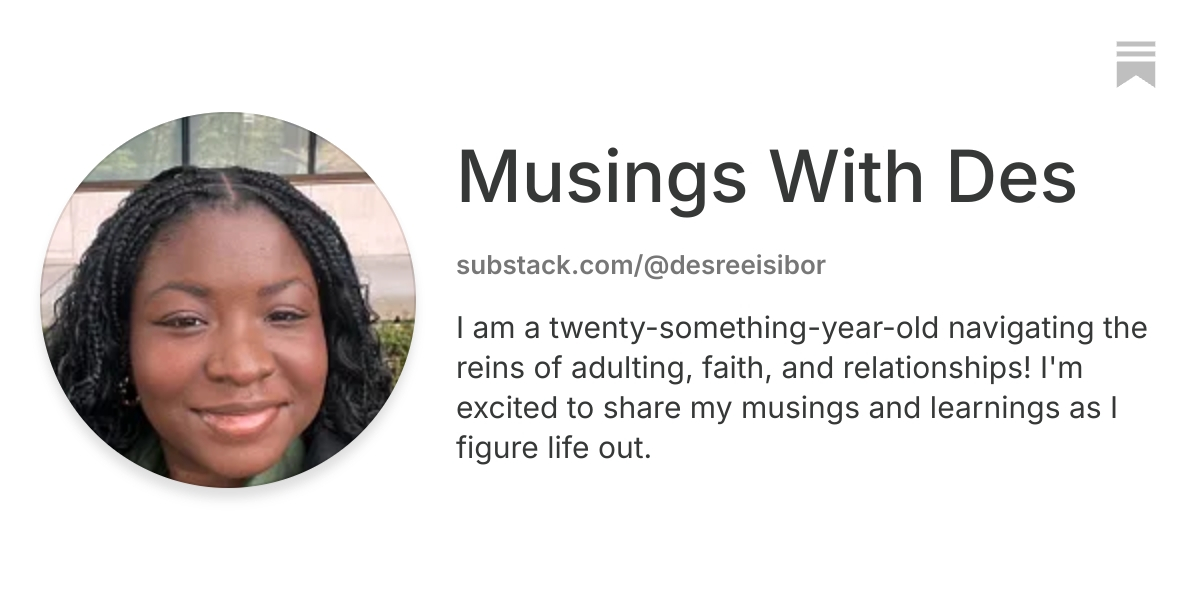 Musings With Des | Substack