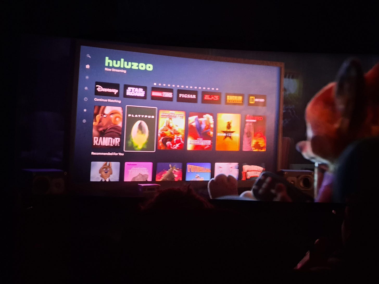 In Zootopia 2 (2025) there is a Hulu equivalent that they called HuluZoo instead of Zoolu. This is in reference to the fact that Disney recently bought out Hulu and would rather In Zootopia 2 (2025) there is a Hulu equivalent that they called HuluZoo instead of Zoolu. This is in reference to the fact that Disney recently bought out Hulu and would rather