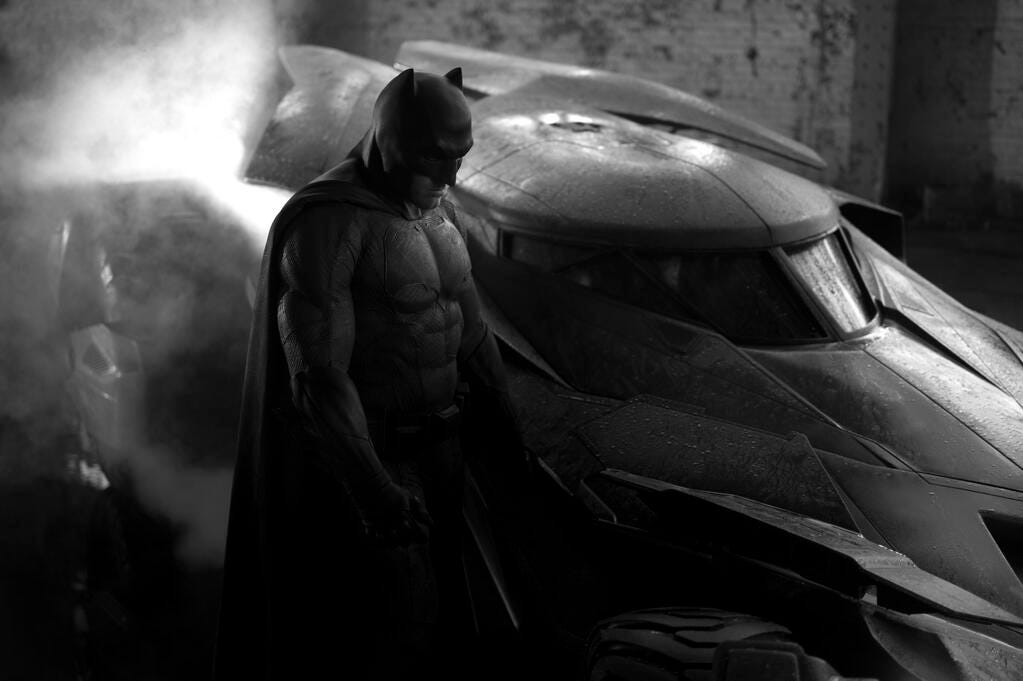 Batman in costume from Batman vs. Superman Batman in costume from Batman vs. Superman
