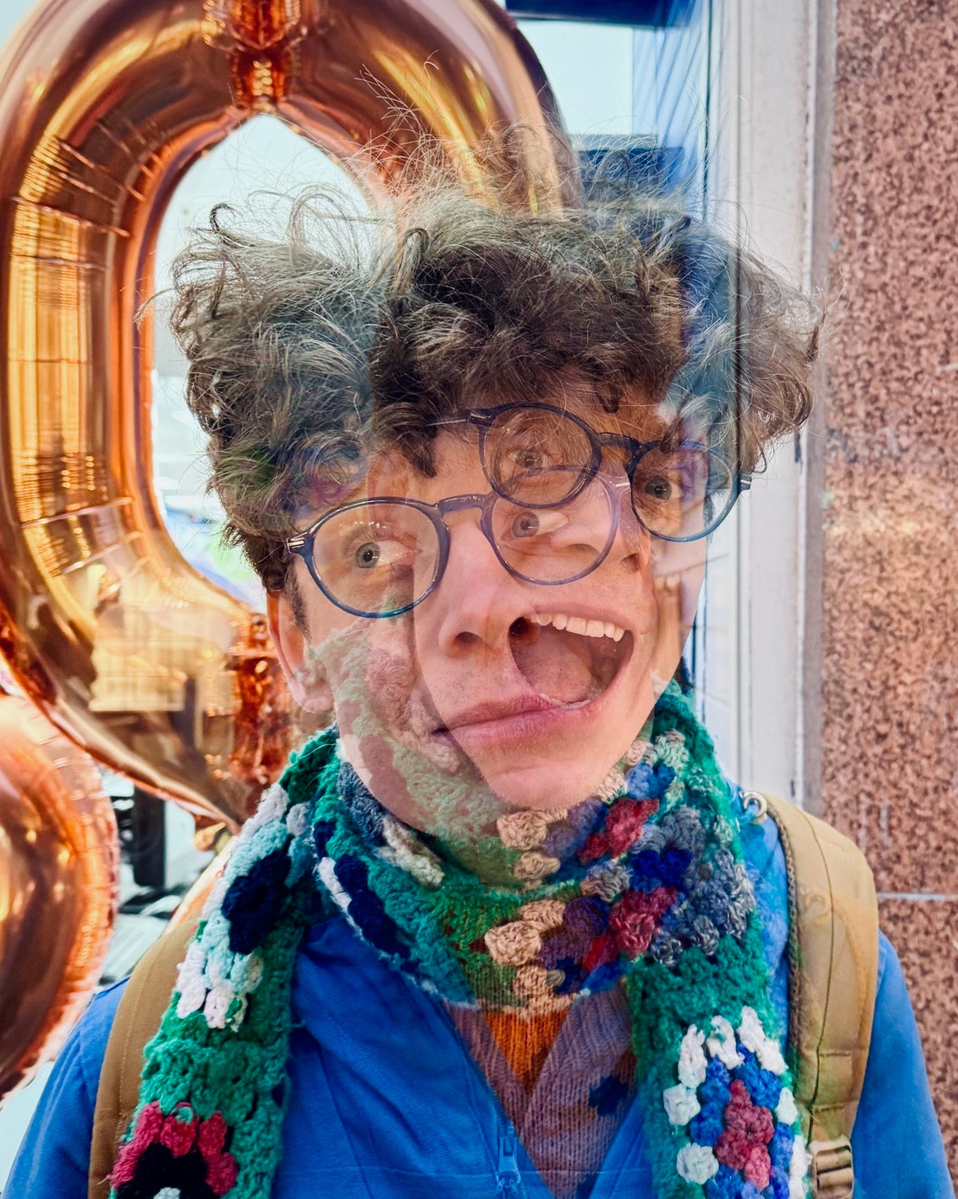 A two-frame exposure of Michael Pedersen