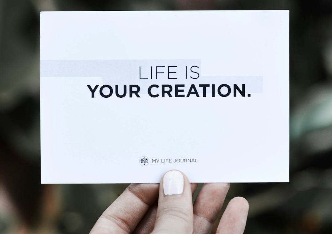 life is your creation card life is your creation card