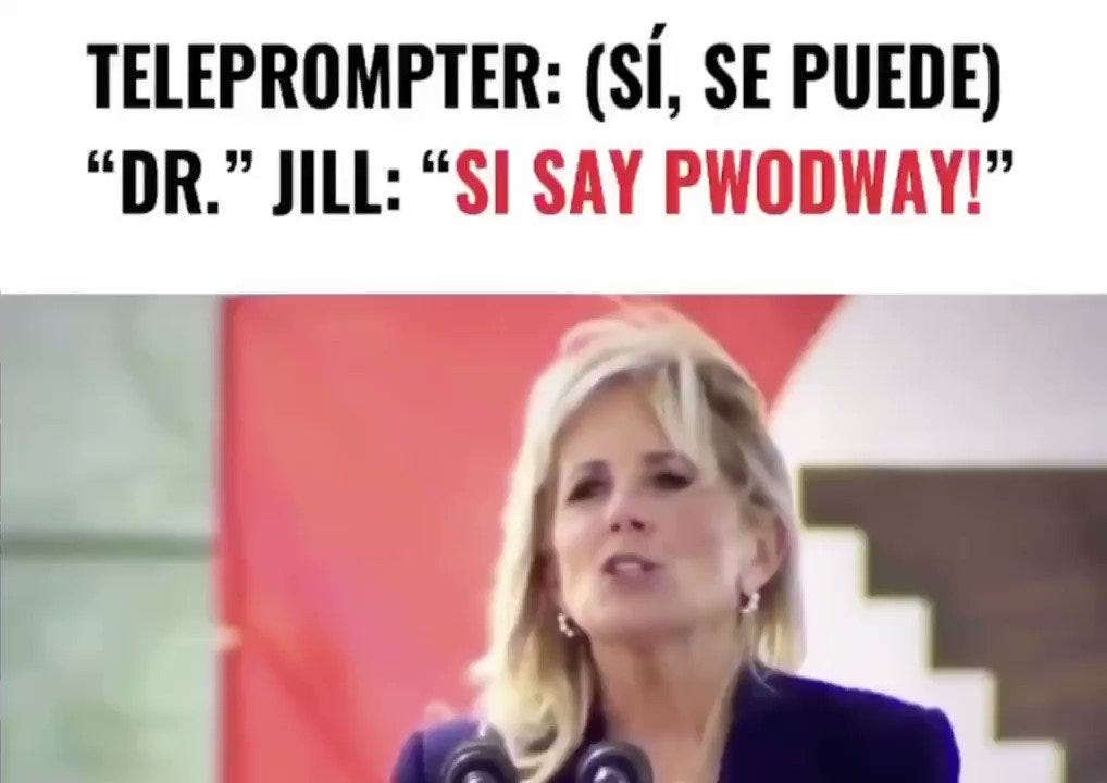 Robby Starbuck on Twitter: "Jill Biden tried to pander to a Latino crowd  and she failed miserably. Here's a video with my advice for @DrBiden. 😉  https://t.co/dkeiPxVBCm" / Twitter