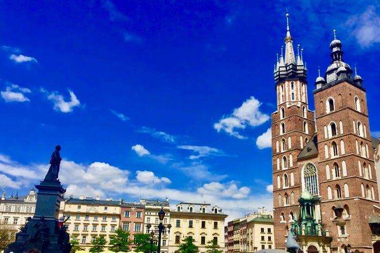 The main square in Krakow