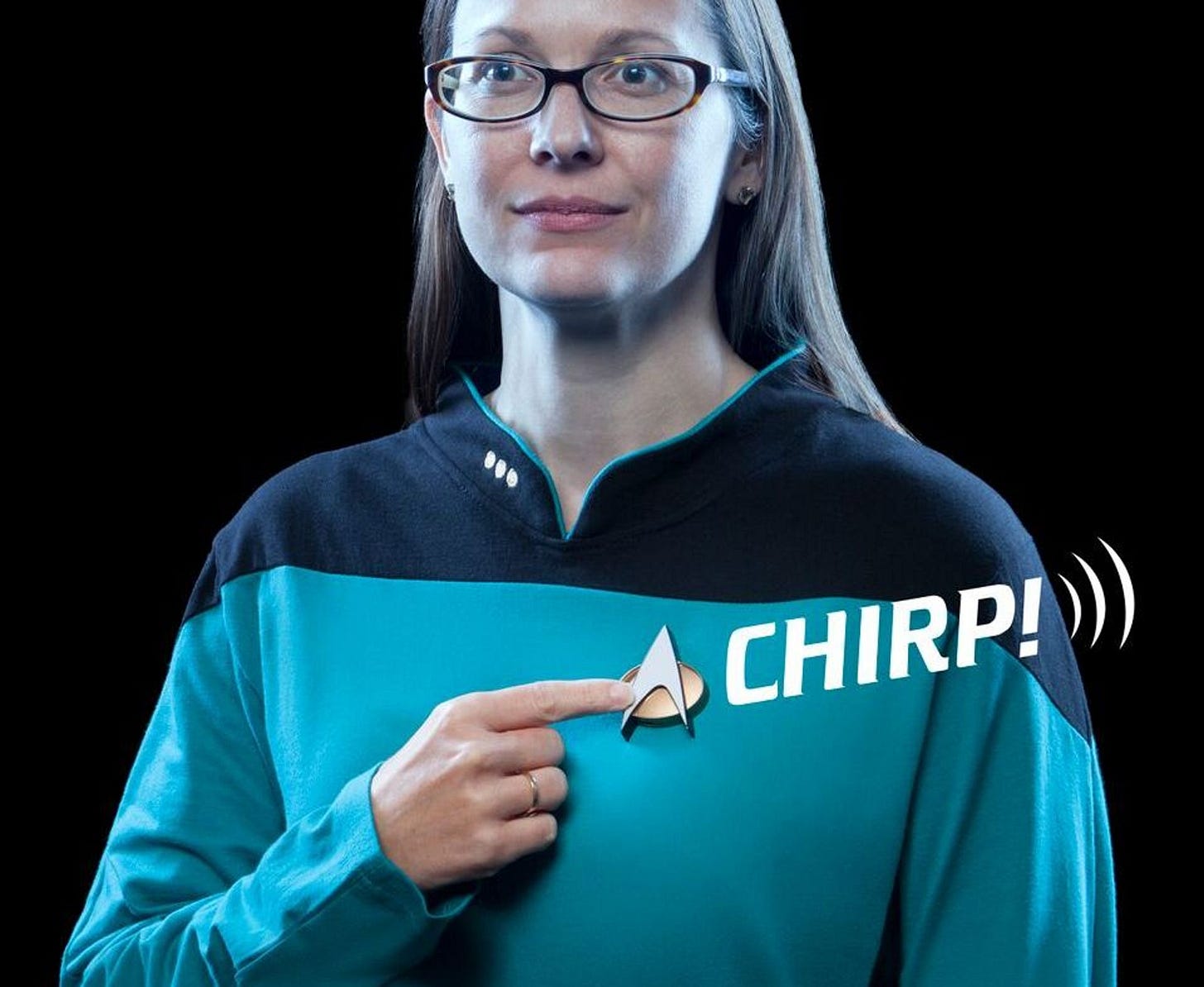 Working Star Trek 'Next Gen' combadge beams onto your chest - CNET