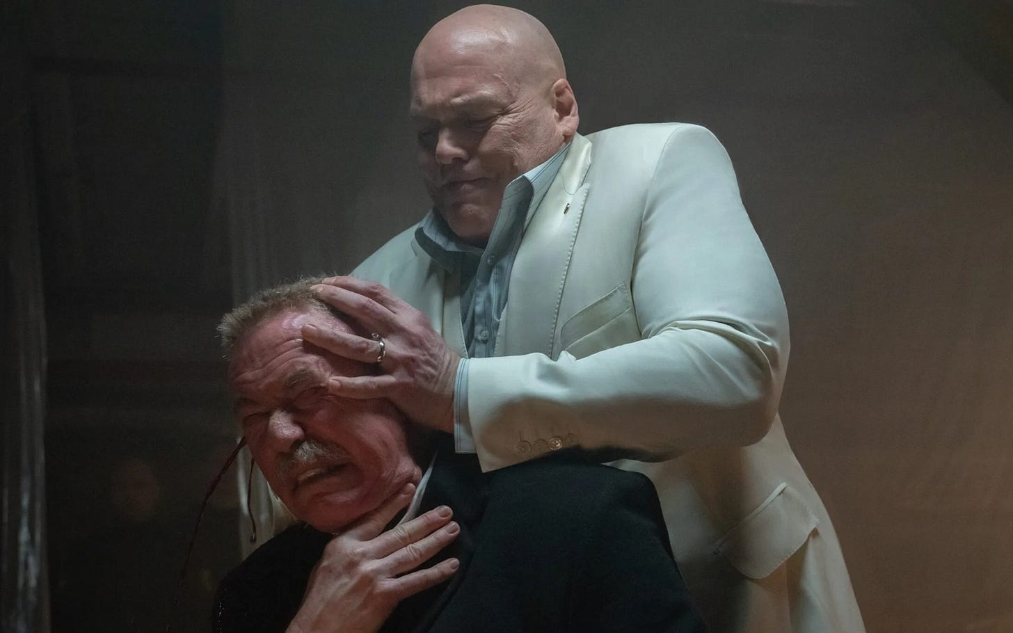 Wilson Fisk ends Season 2 the same as he did in Season 1. (Credit: Marvel)