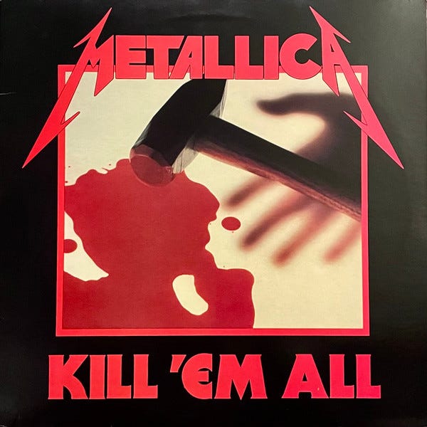 Kill 'Em All, principal, 1 de 6 Kill 'Em All, principal, 1 de 6