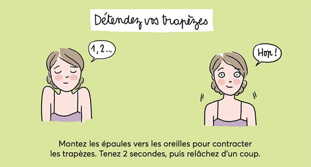Techniques et exercices pour détendre les trapèzes - Marie Claire
