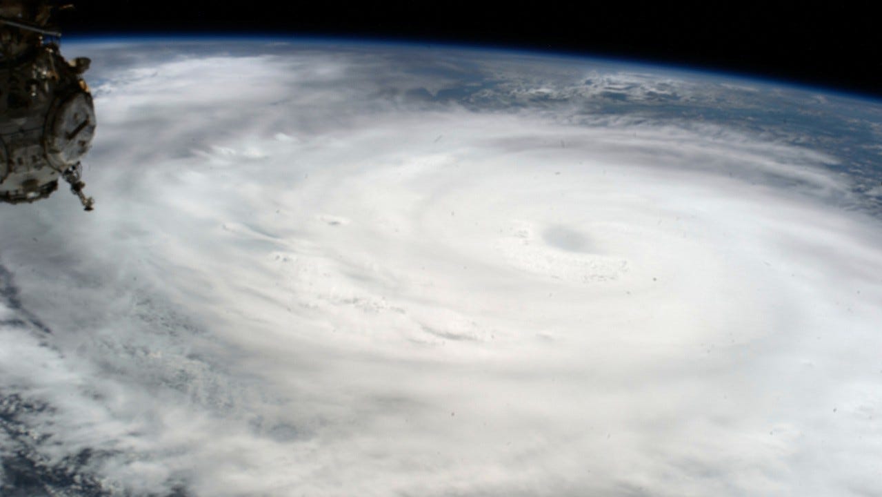 NASA, International Space Station view of Hurricane Helene, Public Domain