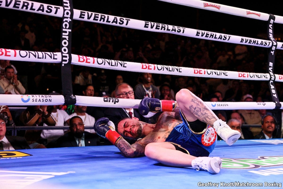 Image: Boxing Results: Hitchins KOs Kambosos Jr.; Cruz Stops Mishiro in Lightweight Eliminator Bout