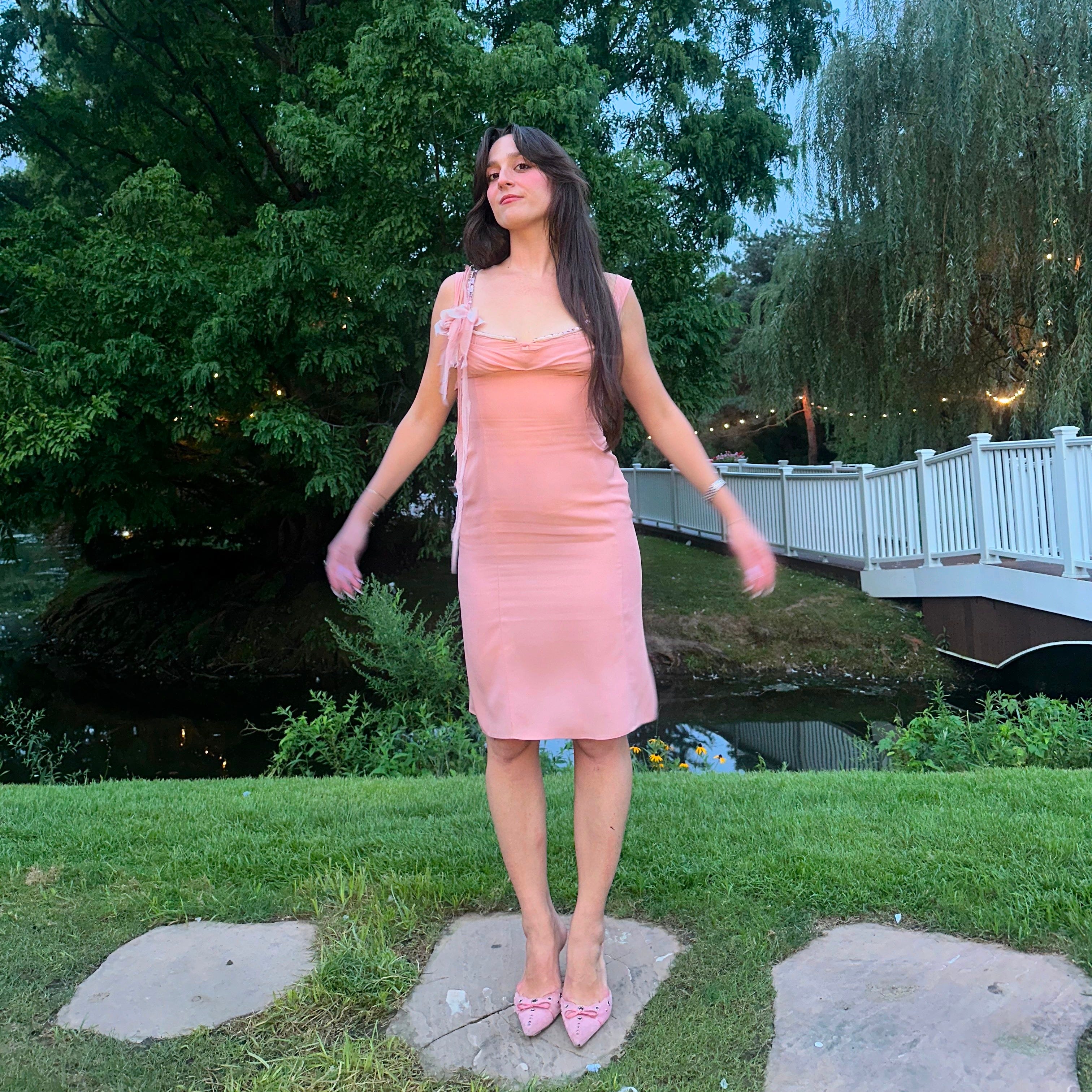 strapless open back dress PINK CRYSTAL EMBELLISHED A-LINE MAXI DRESS | CULT MIA main image 1