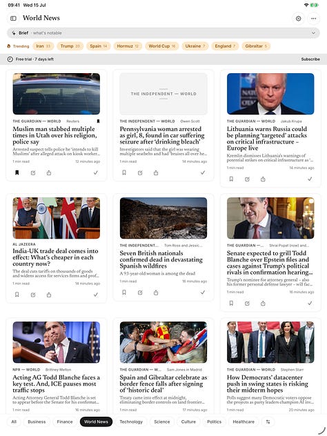 Inkline, now on iPad