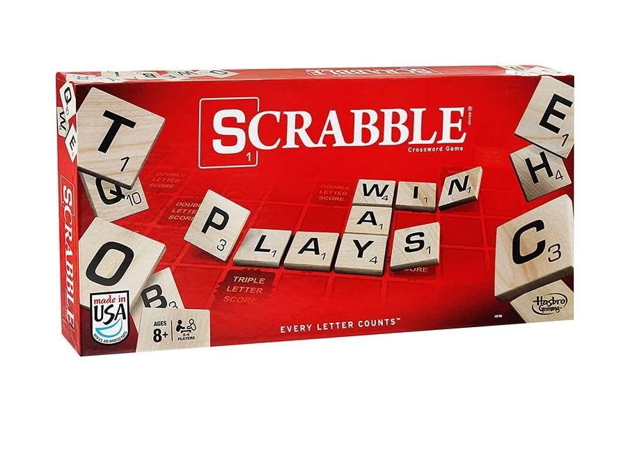 Scrabble game at home for the fall