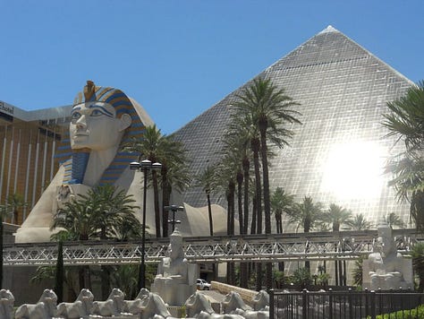 Compliation of photos ofthe Las Vegas strip taken in 2011