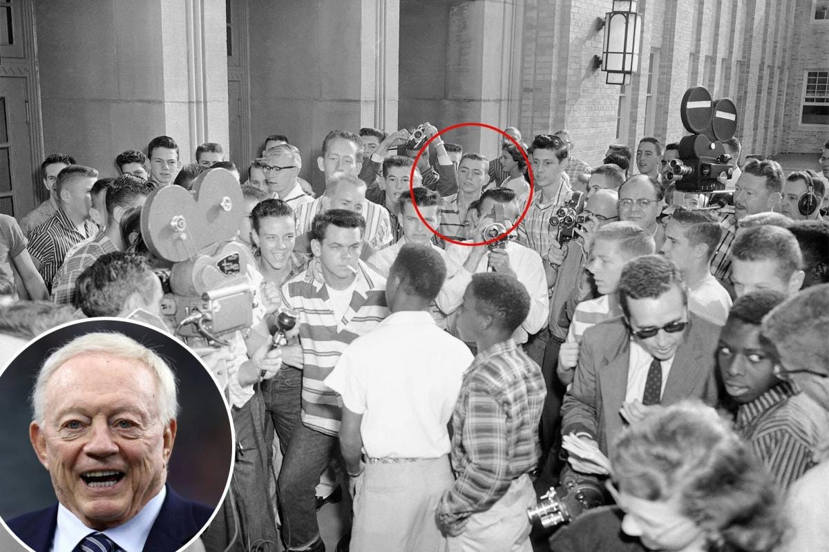 Jerry Jones: 'Curiosity' why he was at desegregation demonstration