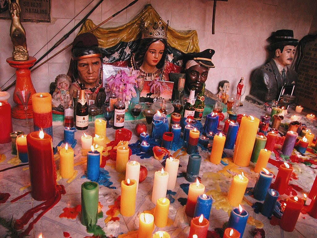 Altar Mayor de Maria Lionza en la Montaña de Sorte, Estado Yaracuy, Venezuela.