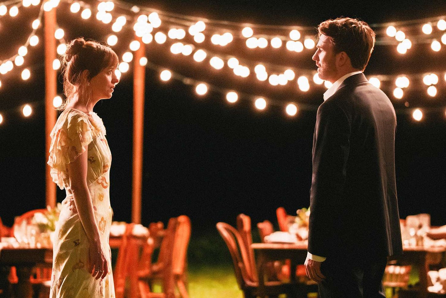 Dakota Johnson and Chris Evans reveal the 'Materialists' line they hated